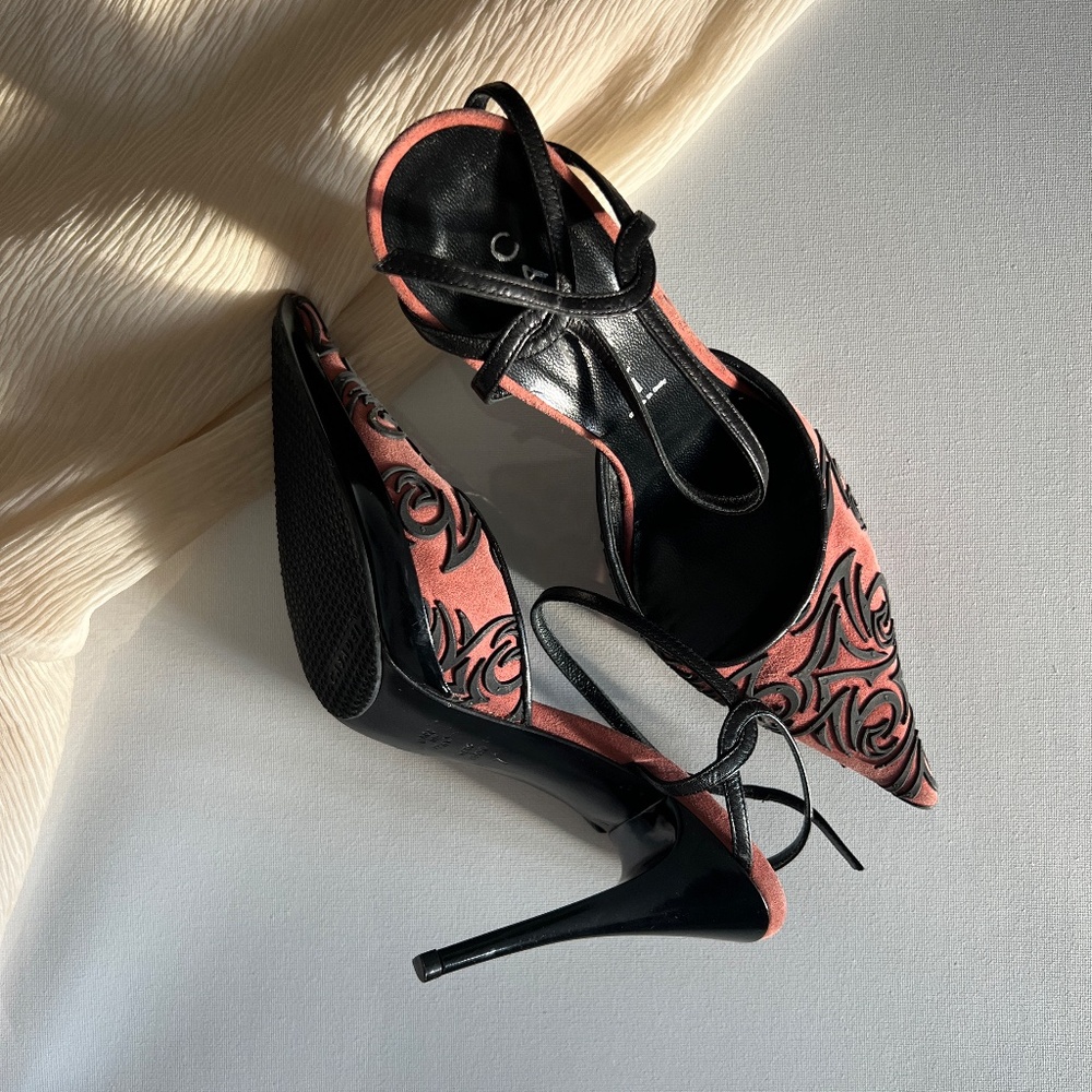 Vintage Casadei leather pointed toe heel